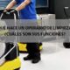 labores de un operario de limpieza
