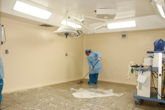 cómo desinfectar un quirófano